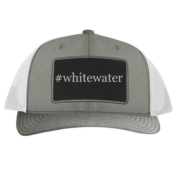 Hashtag Leather Dark Brown Patch Engraved Trucker Hat One Legging it Around #Railer Hashtag Leather Dark Brown Patch Engraved Trucker Hat One Legging it Around #Railer